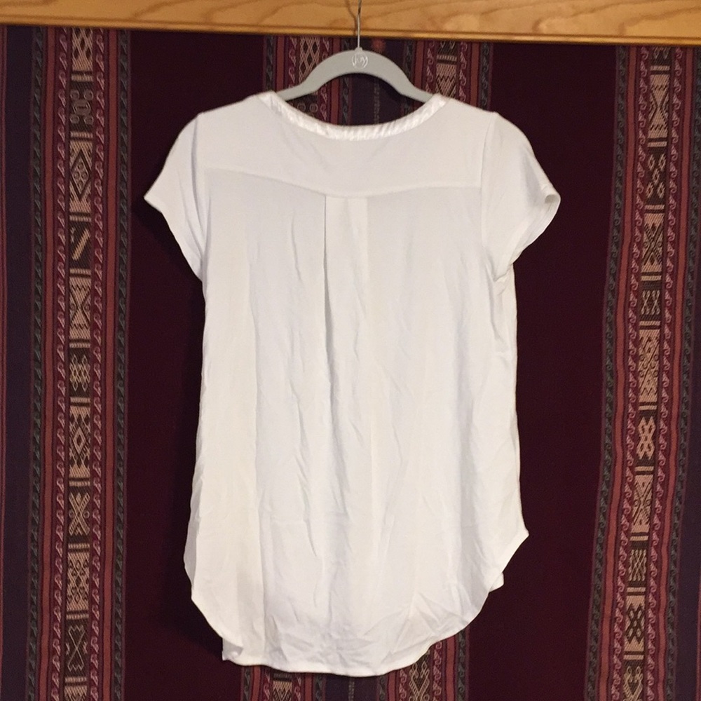 Alfani Top with Satin Neckline